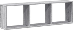 vidaXL - Wandkast - 100x16x30 - cm - bewerkt - hout - grijs - sonoma - eikenkleurig