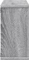 vidaXL - Wandkast - 100x16x30 - cm - bewerkt - hout - grijs - sonoma - eikenkleurig