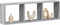vidaXL - Wandkast - 100x16x30 - cm - bewerkt - hout - grijs - sonoma - eikenkleurig