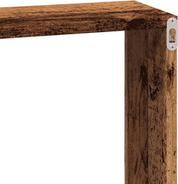 vidaXL - Wandkast - 100x16x30 - cm - bewerkt - hout - oud - houtkleurig