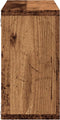 vidaXL - Wandkast - 100x16x30 - cm - bewerkt - hout - oud - houtkleurig