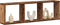 vidaXL - Wandkast - 100x16x30 - cm - bewerkt - hout - oud - houtkleurig