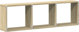 vidaXL - Wandkast - 100x16x30 - cm - bewerkt - hout - sonoma - eikenkleurig