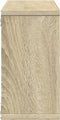 vidaXL - Wandkast - 100x16x30 - cm - bewerkt - hout - sonoma - eikenkleurig