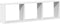vidaXL - Wandkast - 100x16x30 - cm - bewerkt - hout - wit