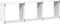 vidaXL - Wandkast - 100x16x30 - cm - bewerkt - hout - wit