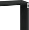 vidaXL - Wandkast - 100x16x30 - cm - bewerkt - hout - zwart