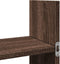 vidaXL - Wandkast - 100x18x40 - cm - bewerkt - hout - bruin - eikenkleur