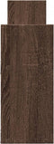 vidaXL - Wandkast - 100x18x40 - cm - bewerkt - hout - bruin - eikenkleur