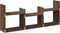 vidaXL - Wandkast - 100x18x40 - cm - bewerkt - hout - bruin - eikenkleur