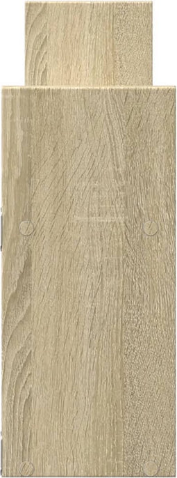 vidaXL - Wandkast - 100x18x40 - cm - bewerkt - hout - sonoma - eikenkleurig