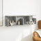 vidaXL - Wandkast - 100x20x30 - cm - bewerkt - hout - betongrijs