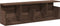 vidaXL - Wandkast - 100x20x30 - cm - bewerkt - hout - bruin - eikenkleur