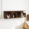 vidaXL - Wandkast - 100x20x30 - cm - bewerkt - hout - bruin - eikenkleur