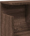 vidaXL - Wandkast - 100x20x30 - cm - bewerkt - hout - bruin - eikenkleur