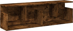 vidaXL - Wandkast - 100x20x30 - cm - bewerkt - hout - gerookt - eikenkleurig