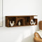 vidaXL - Wandkast - 100x20x30 - cm - bewerkt - hout - gerookt - eikenkleurig