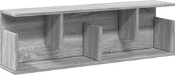 vidaXL - Wandkast - 100x20x30 - cm - bewerkt - hout - grijs - sonoma - eikenkleurig