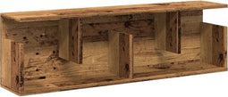 vidaXL - Wandkast - 100x20x30 - cm - bewerkt - hout - oud - houtkleurig