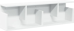 vidaXL - Wandkast - 100x20x30 - cm - bewerkt - hout - wit