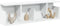 vidaXL - Wandkast - 100x20x30 - cm - bewerkt - hout - wit