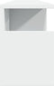 vidaXL - Wandkast - 100x20x30 - cm - bewerkt - hout - wit