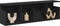 vidaXL - Wandkast - 100x20x30 - cm - bewerkt - hout - zwart
