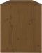 vidaXL - Wandkast - 100x30x35 - cm - massief - grenenhout - honingbruin