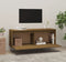 vidaXL - Wandkast - 100x30x35 - cm - massief - grenenhout - honingbruin