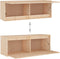 vidaXL - Wandkast - 100x30x35 - cm - massief - grenenhout
