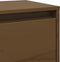 vidaXL - Wandkast - 100x30x35 - cm - massief - grenenhout - honingbruin