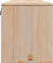 vidaXL - Wandkast - 100x30x35 - cm - massief - grenenhout
