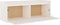 vidaXL - Wandkast - 100x30x35 - cm - massief - grenenhout - wit