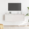 vidaXL - Wandkast - 100x30x35 - cm - massief - grenenhout - wit