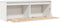 vidaXL - Wandkast - 100x30x35 - cm - massief - grenenhout - wit