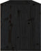 vidaXL - Wandkast - 100x30x35 - cm - massief - grenenhout - zwart