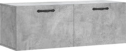 vidaXL - Wandkast - 100x36,5x35 - cm - bewerkt - hout - betongrijs