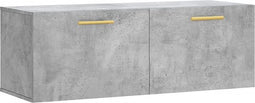 vidaXL - Wandkast - 100x36,5x35 - cm - bewerkt - hout - betongrijs