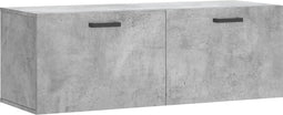 vidaXL - Wandkast - 100x36,5x35 - cm - bewerkt - hout - betongrijs