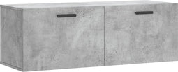 vidaXL - Wandkast - 100x36,5x35 - cm - bewerkt - hout - betongrijs