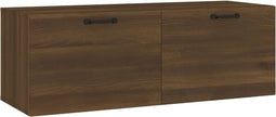 vidaXL - Wandkast - 100x36,5x35 - cm - bewerkt - hout - betongrijs
