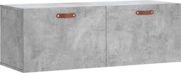 vidaXL - Wandkast - 100x36,5x35 - cm - bewerkt - hout - betongrijs