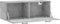 vidaXL - Wandkast - 100x36,5x35 - cm - bewerkt - hout - betongrijs