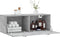 vidaXL - Wandkast - 100x36,5x35 - cm - bewerkt - hout - betongrijs