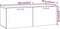 vidaXL - Wandkast - 100x36,5x35 - cm - bewerkt - hout - betongrijs