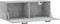 vidaXL - Wandkast - 100x36,5x35 - cm - bewerkt - hout - betongrijs
