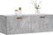 vidaXL - Wandkast - 100x36,5x35 - cm - bewerkt - hout - betongrijs
