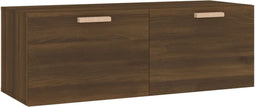 vidaXL - Wandkast - 100x36,5x35 - cm - bewerkt - hout - bruin - eikenkleur