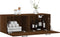 vidaXL - Wandkast - 100x36,5x35 - cm - bewerkt - hout - bruin - eikenkleur