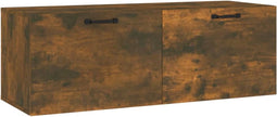 vidaXL - Wandkast - 100x36,5x35 - cm - bewerkt - hout - gerookt - eikenkleurig